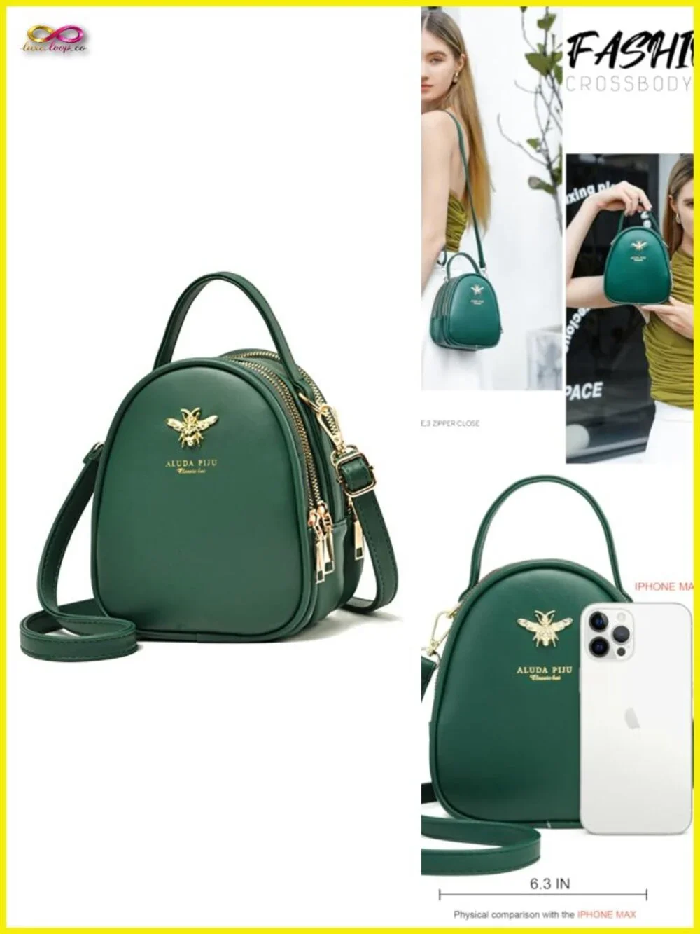 Small Crossbody Bag for Women Stylish Messenger Shoulder Bag Faux Leather